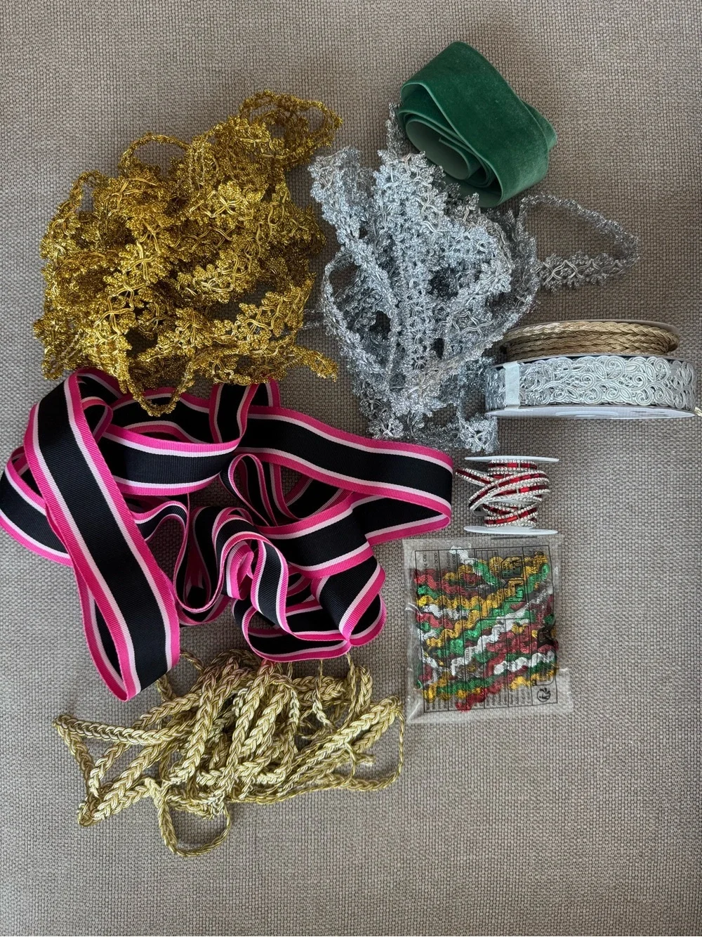 Bundle of Ribbons and Trims